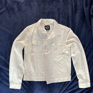 BDG white trucker jacket